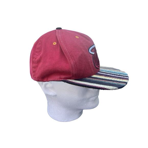Vintage Miami Heat Mitchell And Ness  Snapback Hat Cap NBA Basketball Hat - Picture 2 of 6